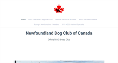 Desktop Screenshot of newfoundlanddogclub.ca
