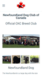 Mobile Screenshot of newfoundlanddogclub.ca